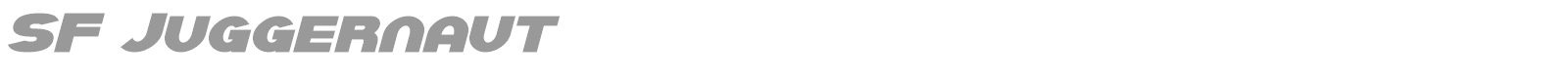 SF Juggernaut font preview
